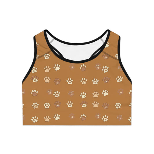 Cat Paw Print Women Fitness Activewear Sports Bra style 3