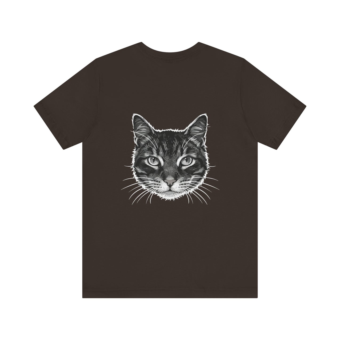 Cat Lover Unisex Tee Cat Head style 1, Perfect Gift for Pet Owners, Vintage Cat Design, Graphic T-shirt, Animal Lover, Casual Wear, Birthday Gift