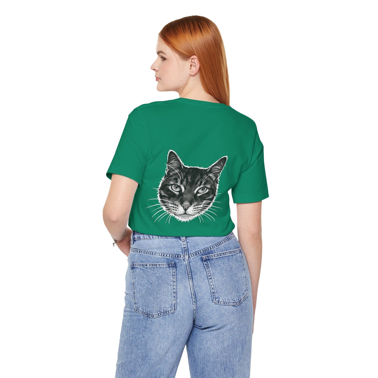 Cat Lover Unisex Tee Cat Head style 1, Perfect Gift for Pet Owners, Vintage Cat Design, Graphic T-shirt, Animal Lover, Casual Wear, Birthday Gift