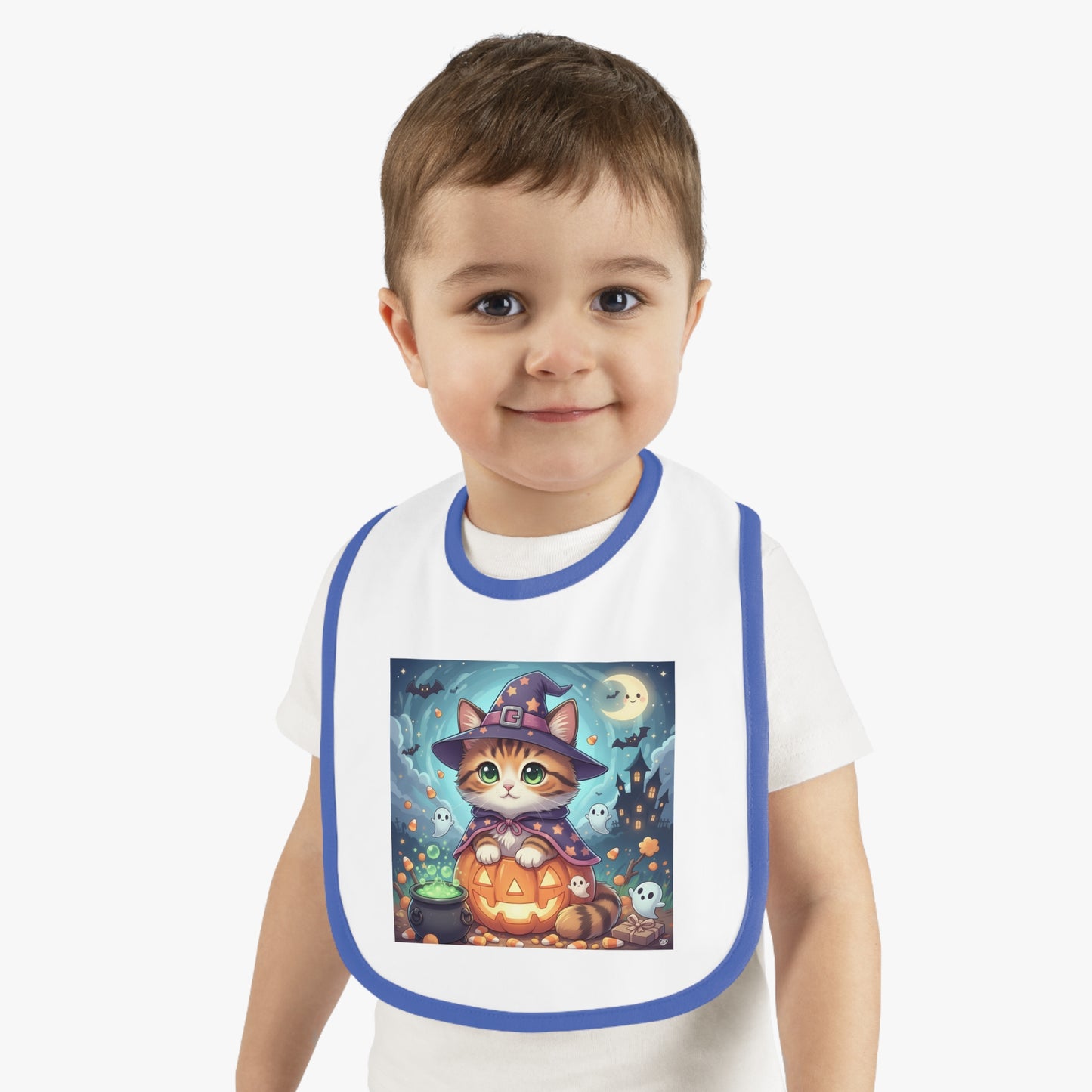 Halloween Cat Baby Bib, Cute Halloween Bib, Toddler Feeding Bib, Cat Lover Gift, Fun Start to Halloween, Unique Baby Shower Gift