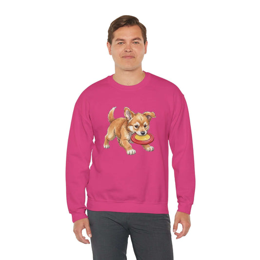 Watercolor Dog painting Unisex Crewneck Sweatshirt style 5