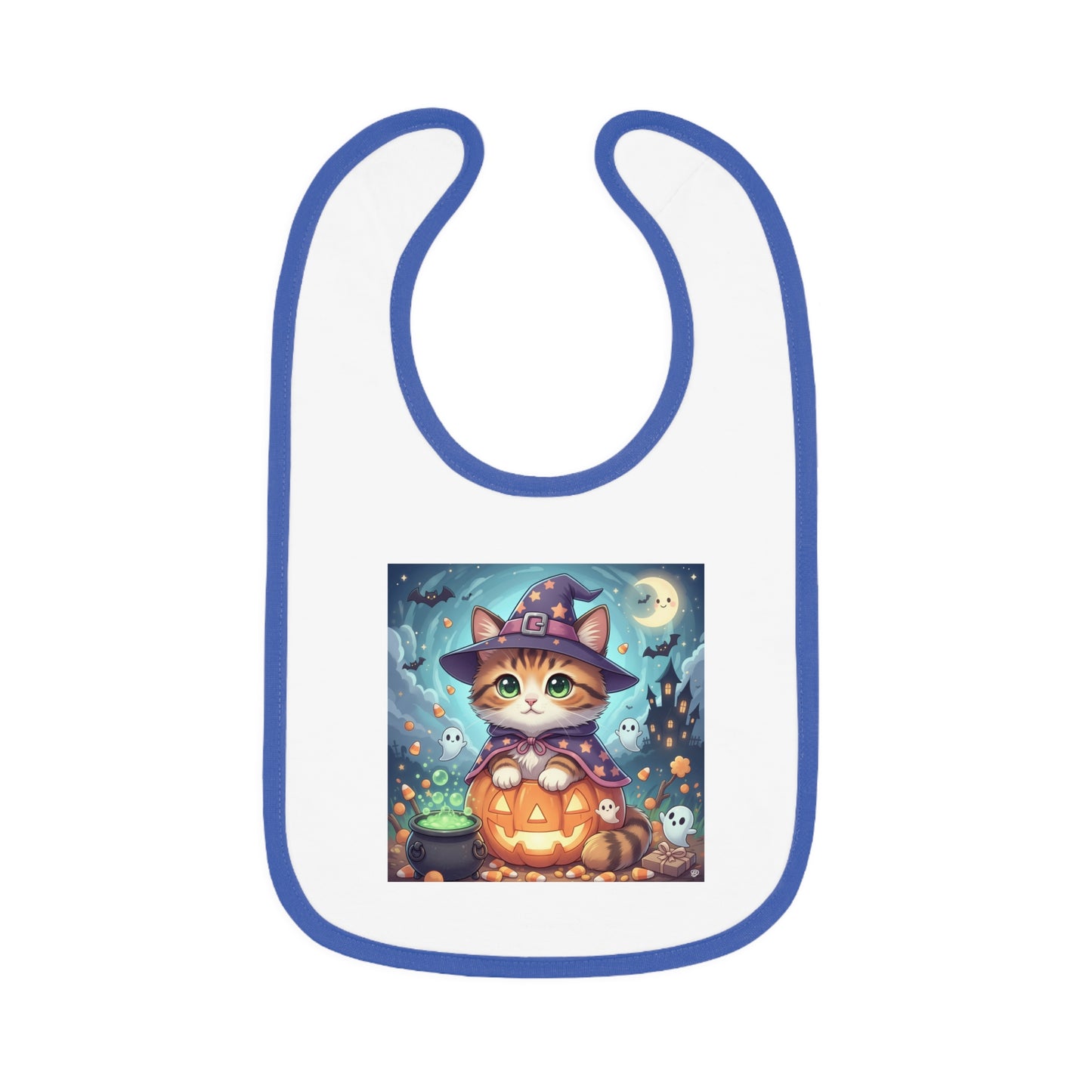 Halloween Cat Baby Bib, Cute Halloween Bib, Toddler Feeding Bib, Cat Lover Gift, Fun Start to Halloween, Unique Baby Shower Gift
