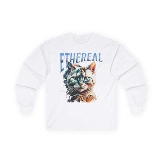 Cat Ethereal Fusion Unisex Ultra Cotton Long Sleeve Tee