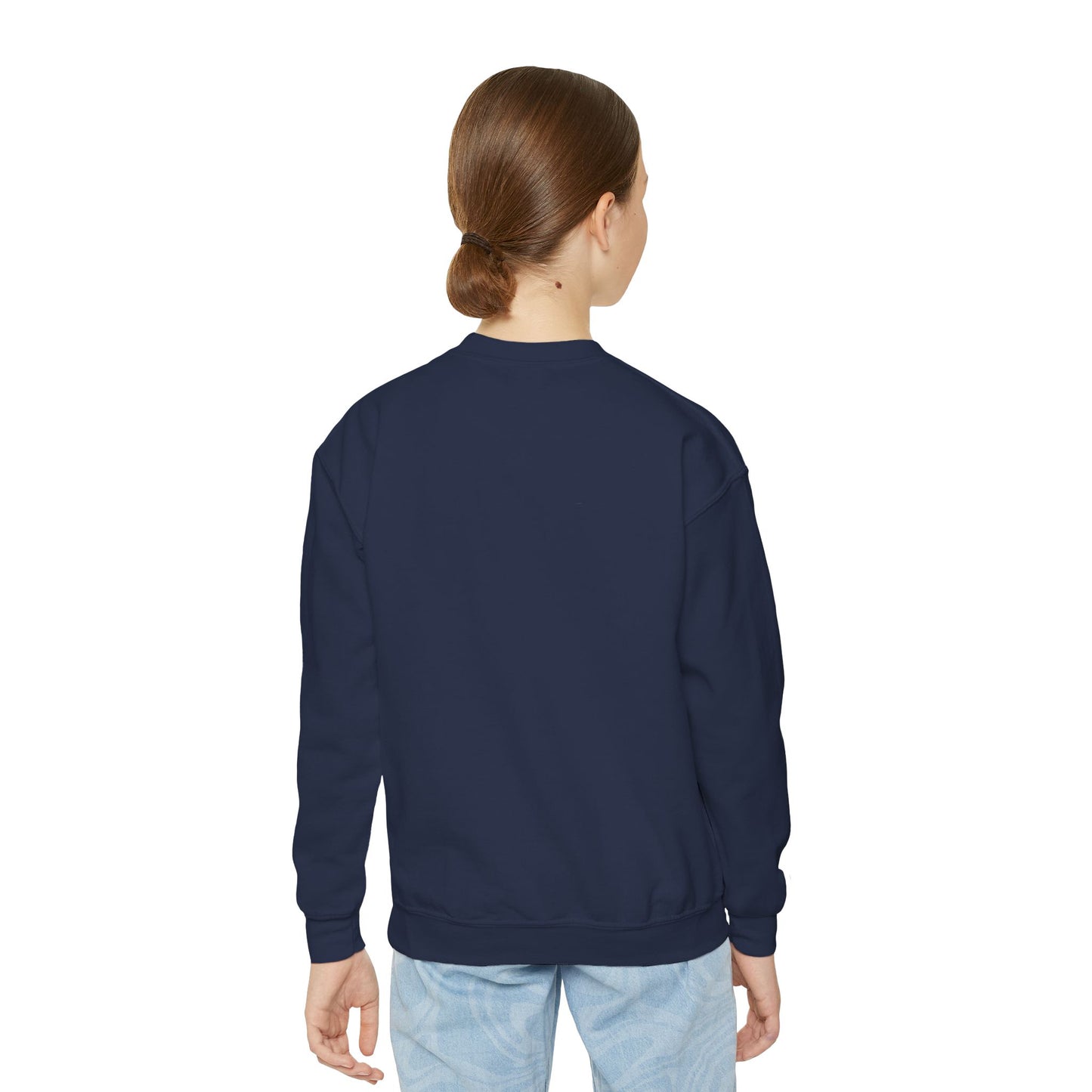 Cool Cat - Cozy Unisex Youth Crewneck Sweatshirt style 1