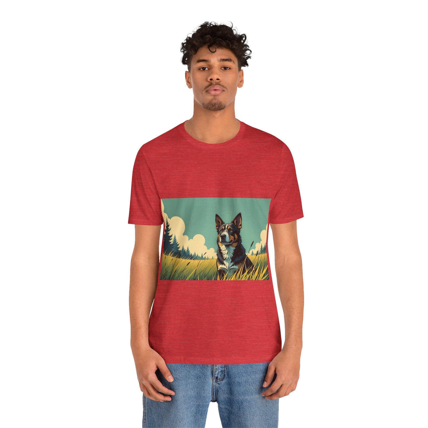 Adorable Dog comic style 3 Unisex Soft Tee| Cute Dog Lover's Shirt, Animal Graphic T-Shirt, Pet Themed Gift, Casual Wear