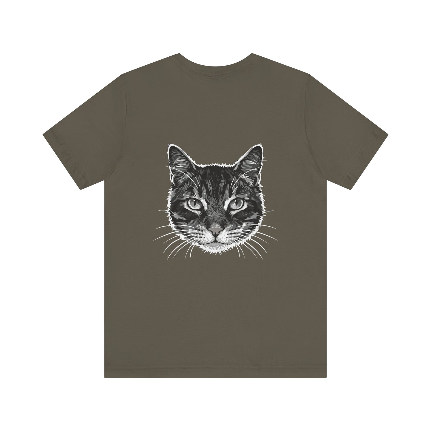 Cat Lover Unisex Tee Cat Head style 1, Perfect Gift for Pet Owners, Vintage Cat Design, Graphic T-shirt, Animal Lover, Casual Wear, Birthday Gift