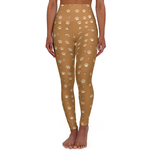 Cat Paw Print High Waisted Women Yoga Leggings style 3