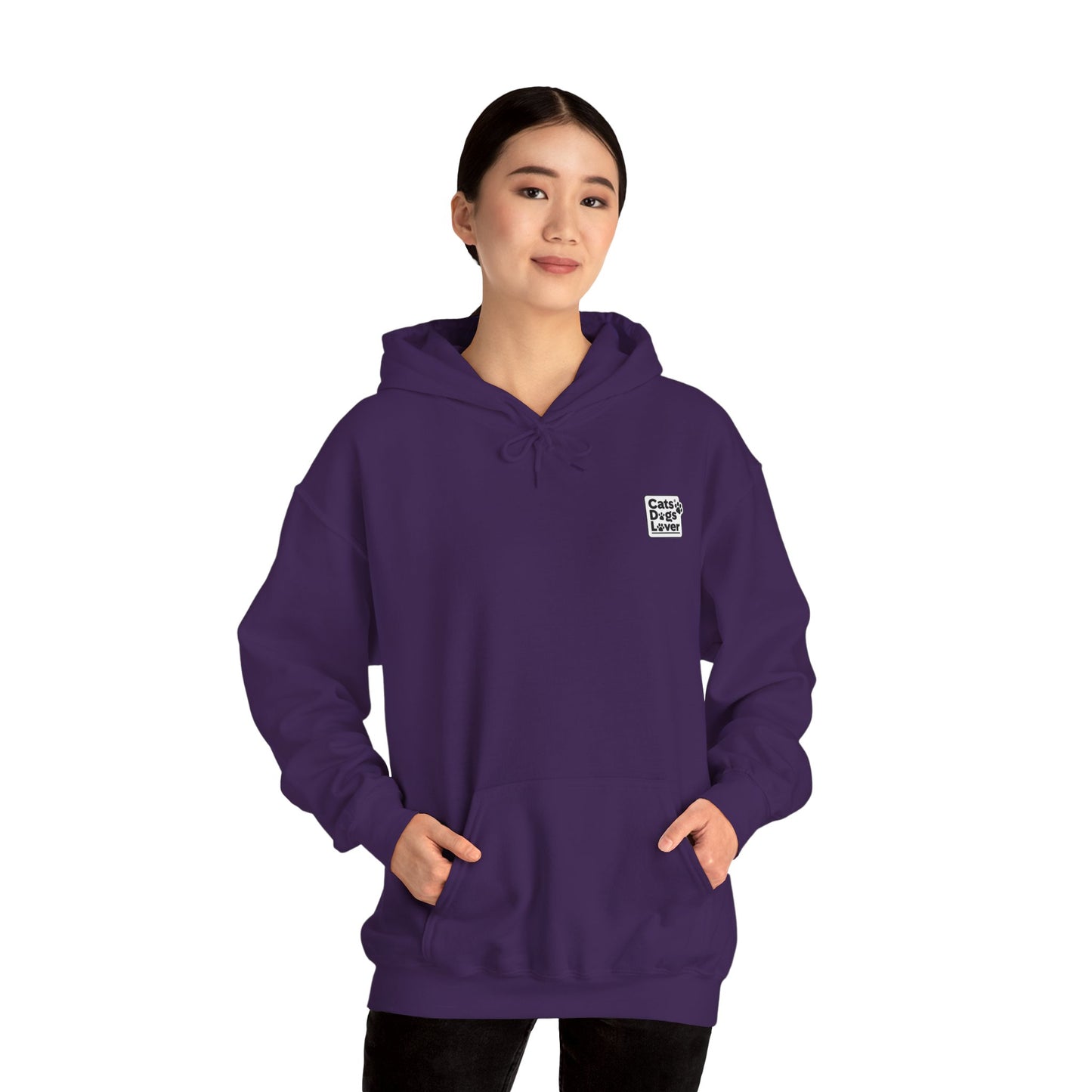 Cozy Cat Lover Hoodie style 1- Unisex Heavy Blend™ Sweatshirt, Purrfect Gift for Pet Owners, Casual Wear, Cat Themed Apparel, Cozy Clothing