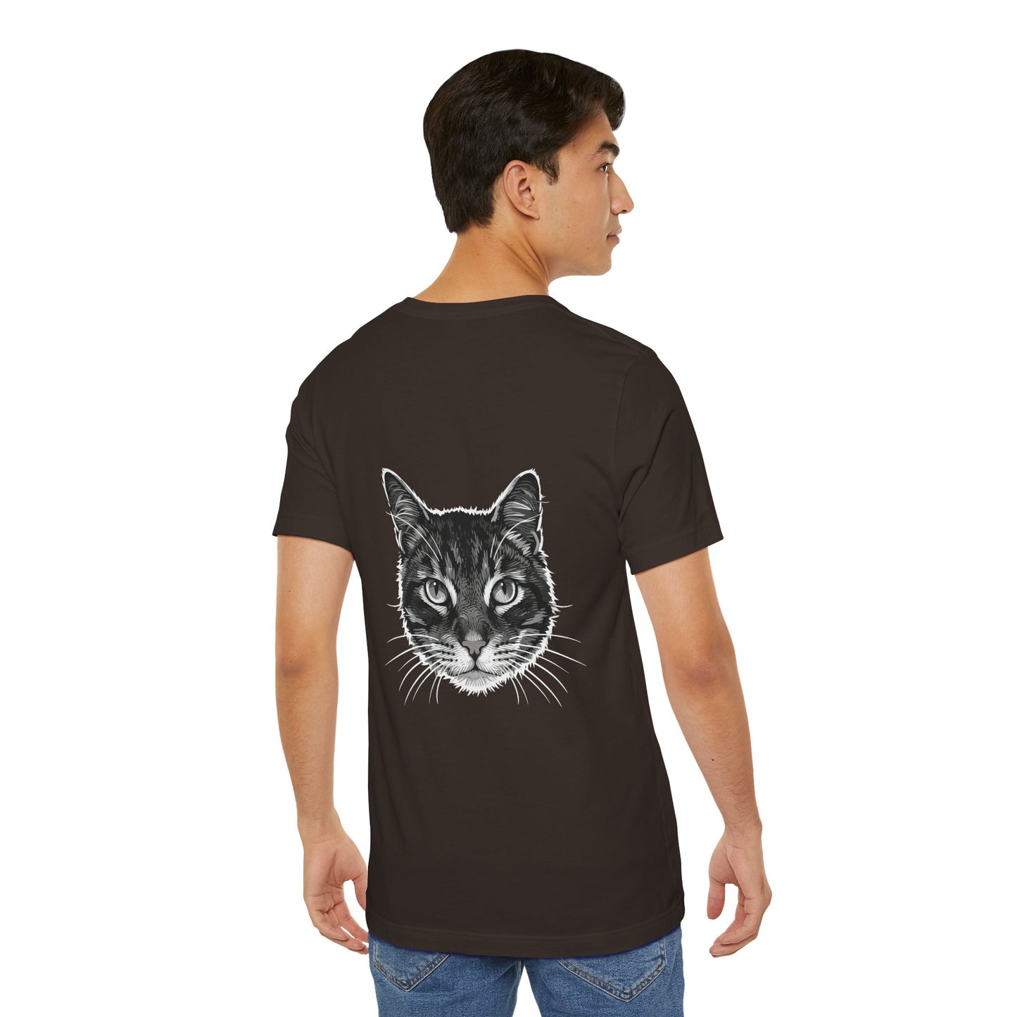 Cat Lover Unisex Tee Cat Head style 1, Perfect Gift for Pet Owners, Vintage Cat Design, Graphic T-shirt, Animal Lover, Casual Wear, Birthday Gift