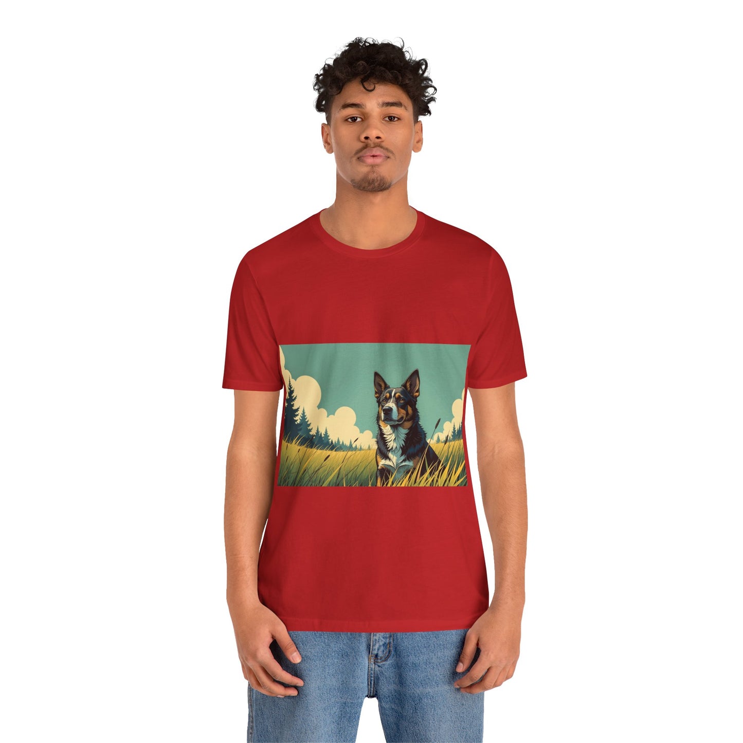 Adorable Dog comic style 3 Unisex Soft Tee| Cute Dog Lover's Shirt, Animal Graphic T-Shirt, Pet Themed Gift, Casual Wear