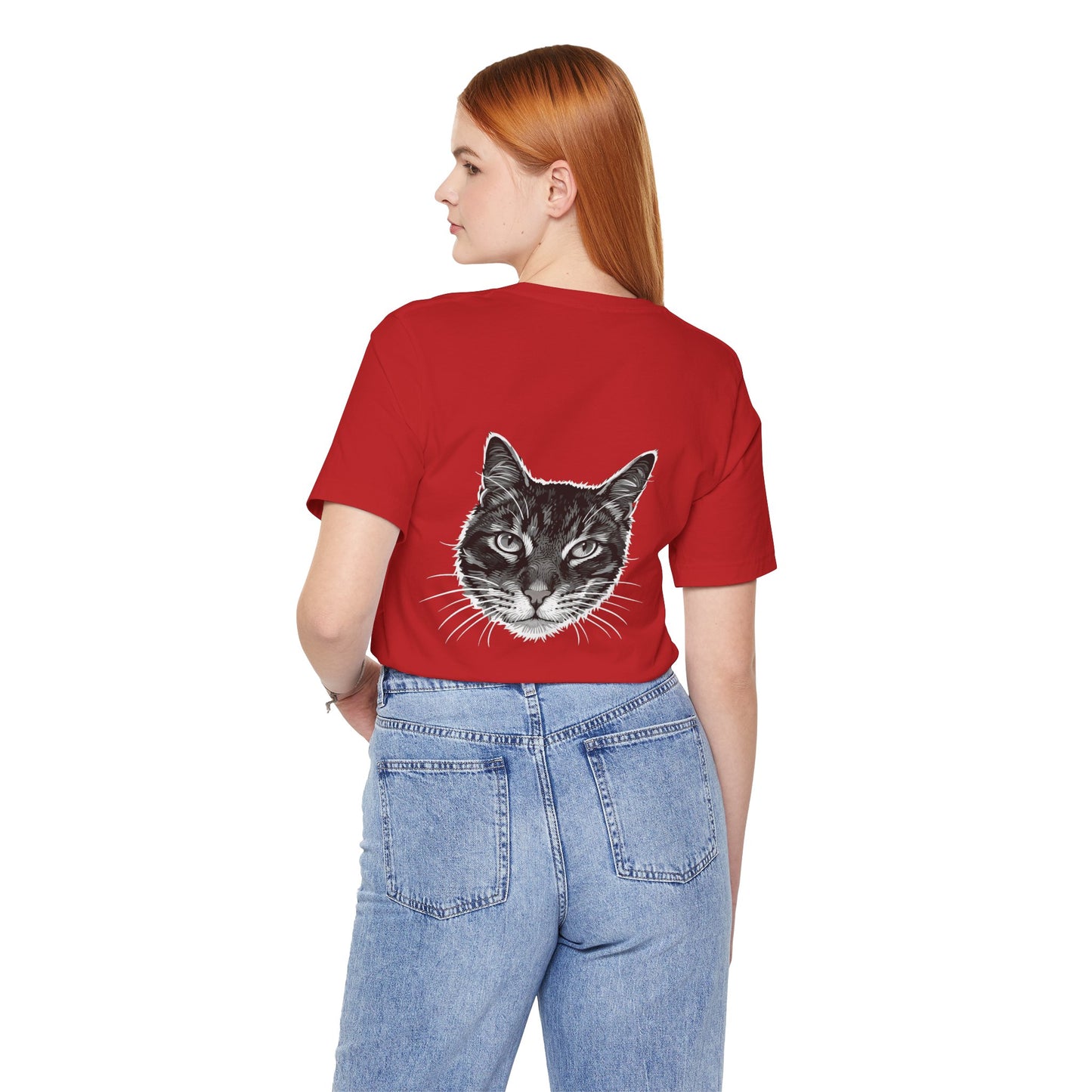 Cat Lover Unisex Tee Cat Head style 1, Perfect Gift for Pet Owners, Vintage Cat Design, Graphic T-shirt, Animal Lover, Casual Wear, Birthday Gift