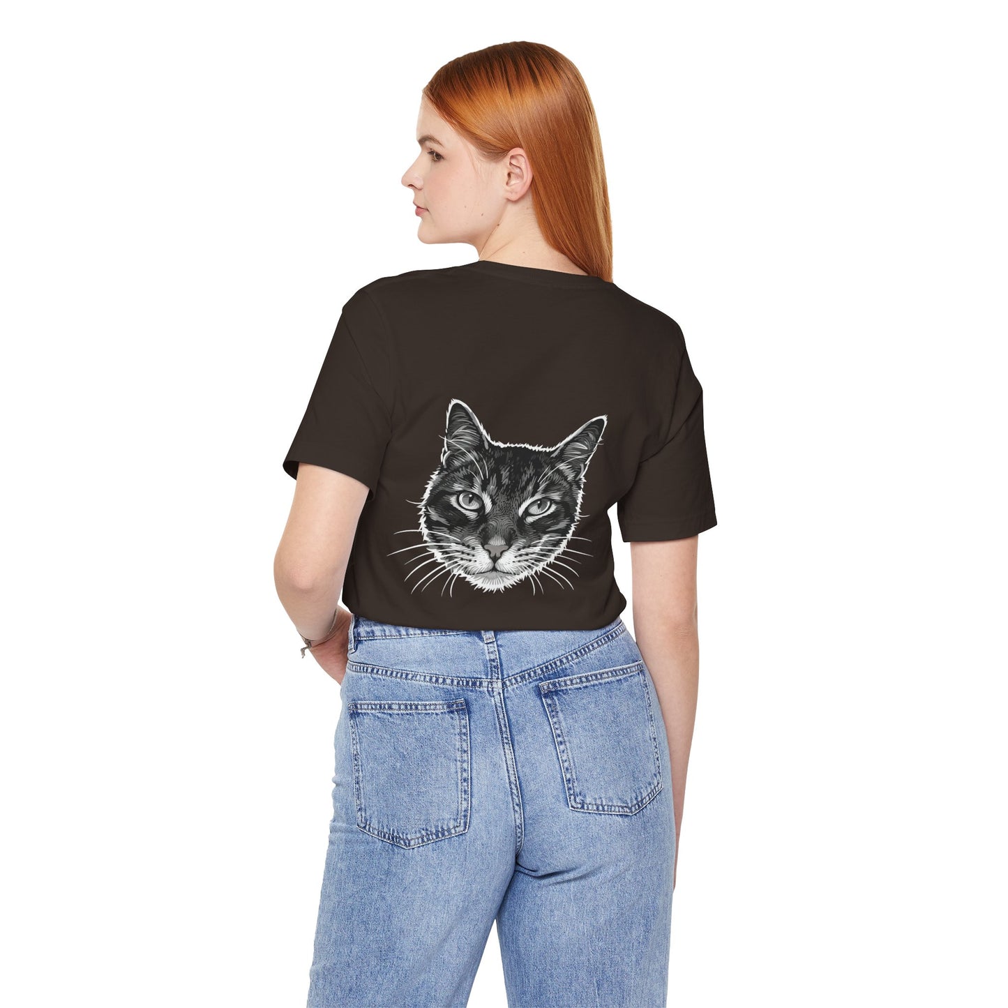 Cat Lover Unisex Tee Cat Head style 1, Perfect Gift for Pet Owners, Vintage Cat Design, Graphic T-shirt, Animal Lover, Casual Wear, Birthday Gift