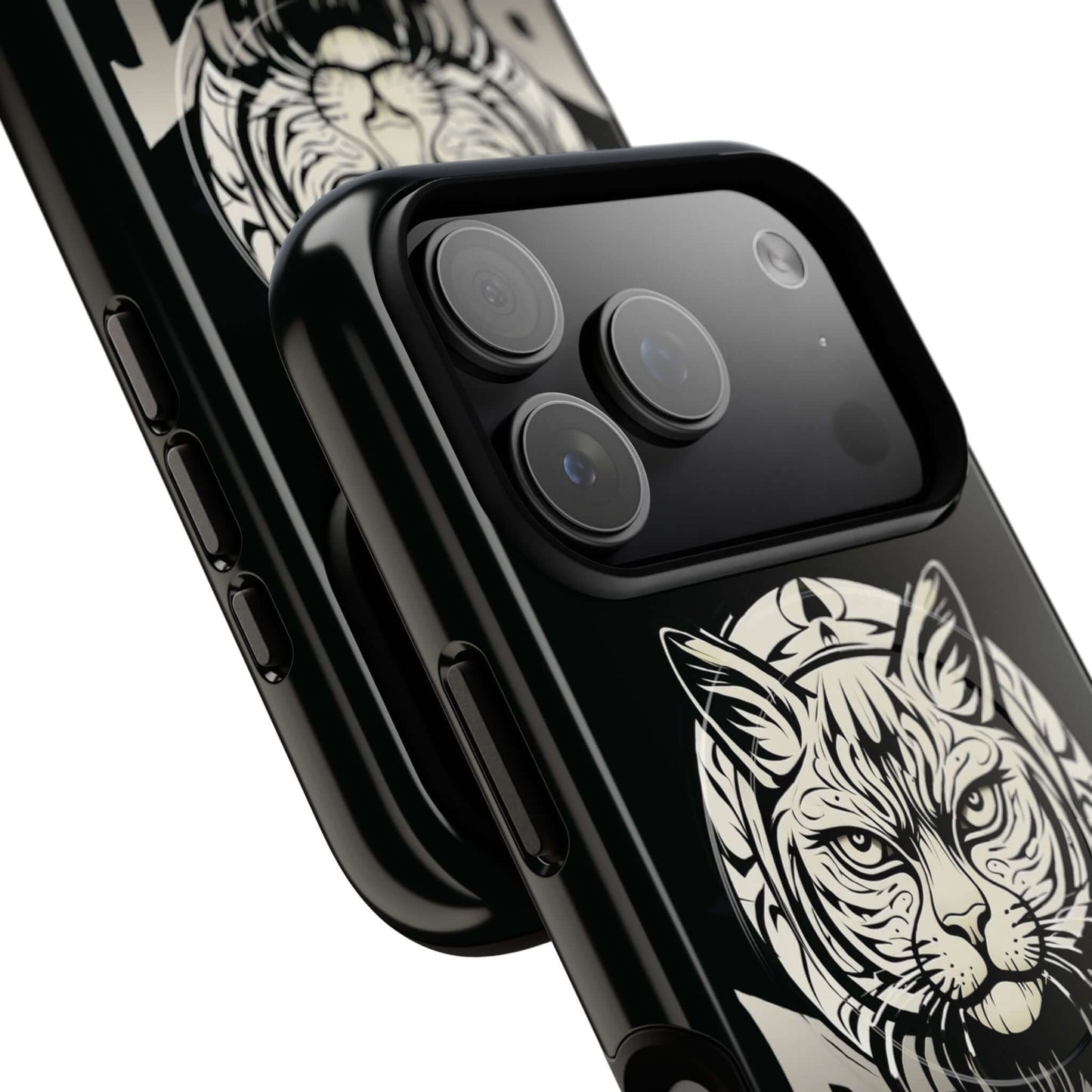 Beast Cat Black Tough Magnetic Protective Case iPhone 17 series