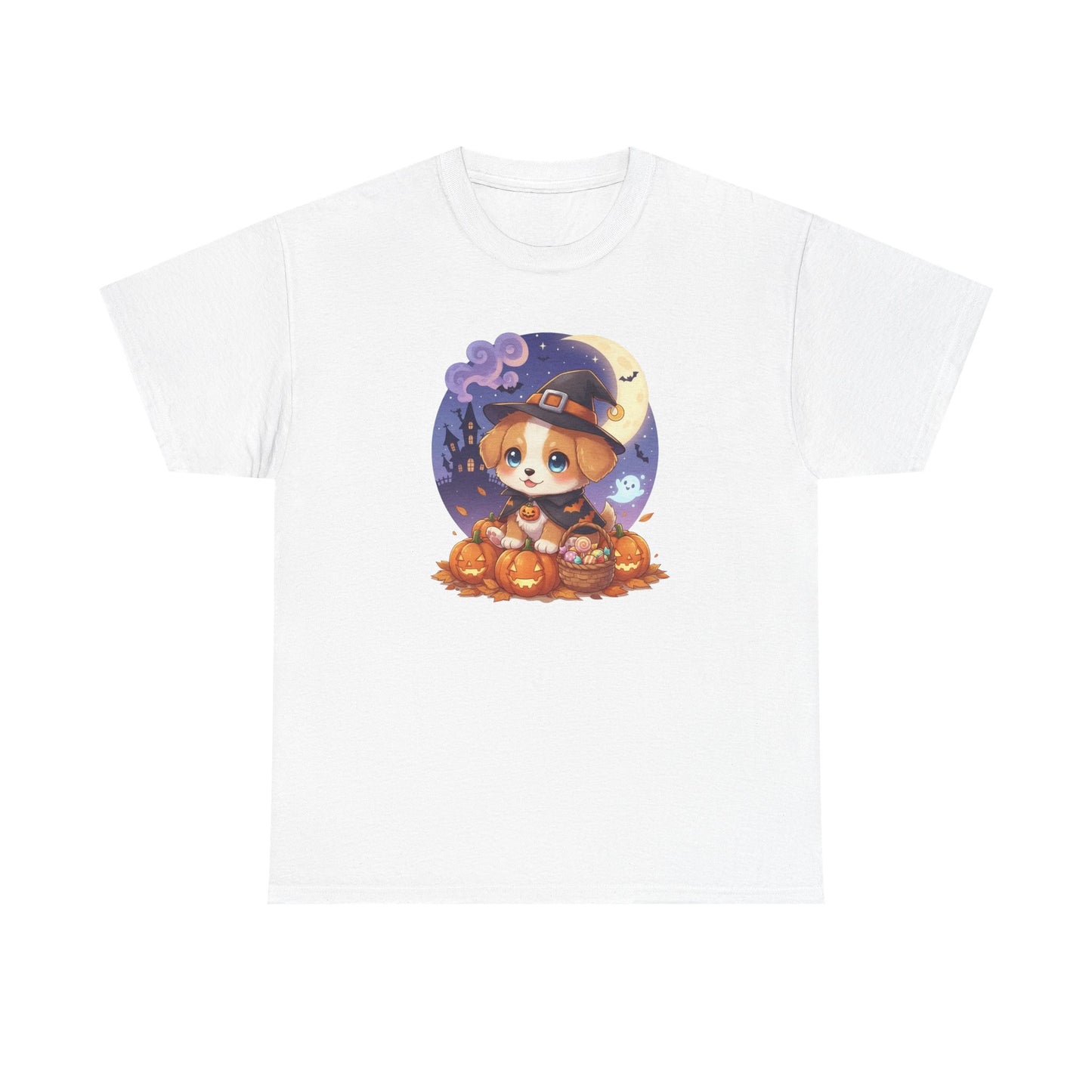 Halloween cute puppy anime style 1 Unisex Tee - Cute Dog T-Shirt for Pet Lovers, Dog Owners, Sports Enthusiasts, Gifts for Animal Lovers, Casual Everyday Wear