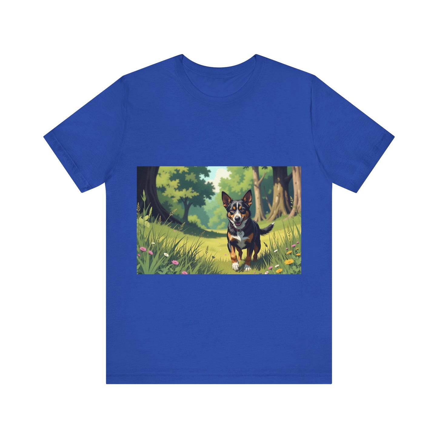 Adorable Dog comic style 1 Unisex Soft Tee| Cute Dog Lover's Shirt, Animal Graphic T-Shirt, Pet Themed Gift, Casual Wear
