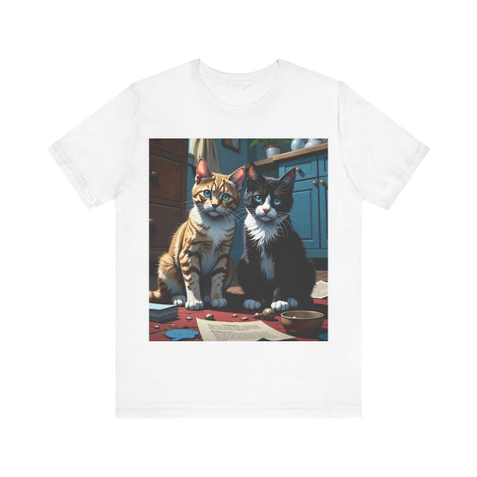 Adorable Cats Graphic Unisex T-Shirt style 1