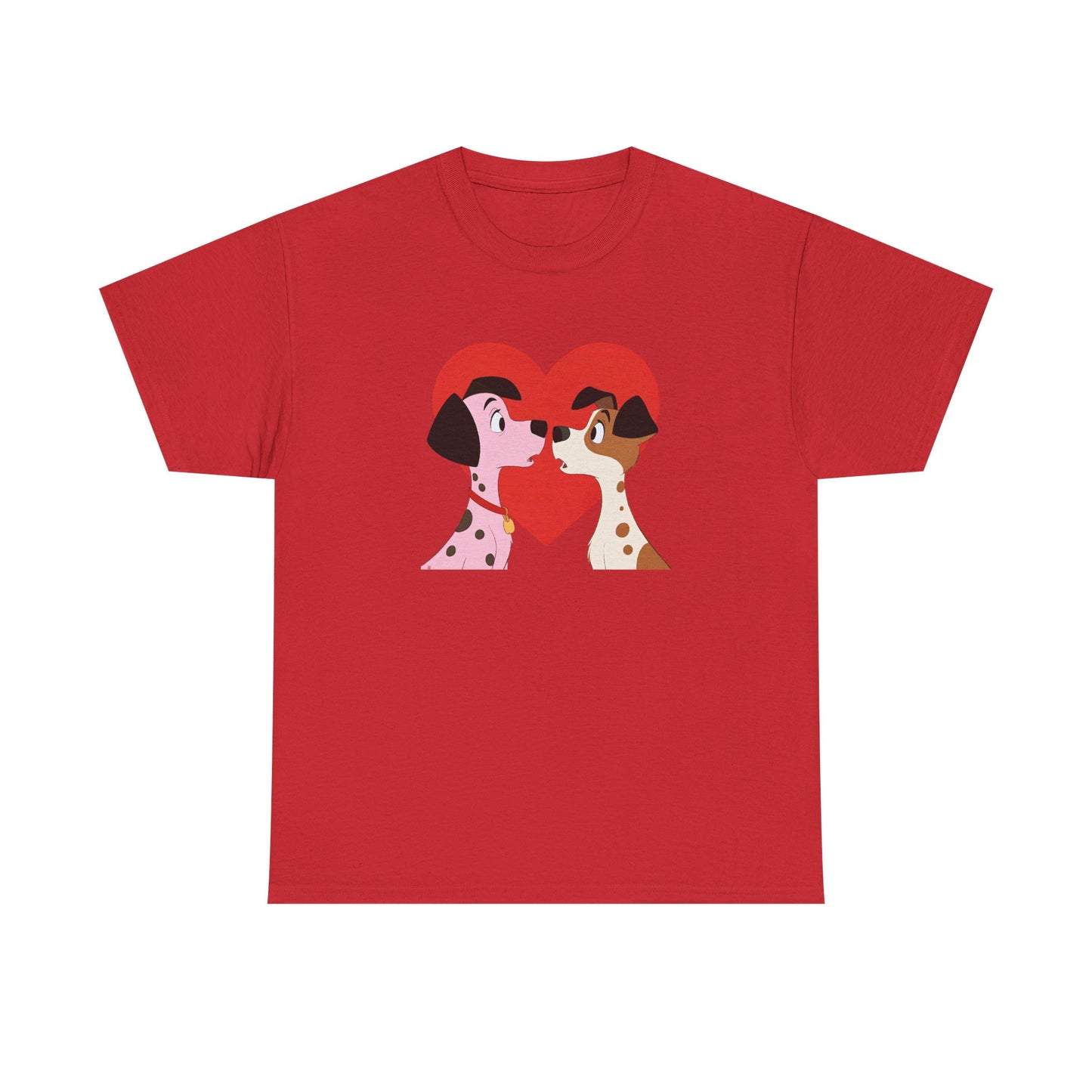 Dogs in Love Unisex Tee - Cute Dog T-Shirt for Pet Lovers, Dog Owners, Sports Enthusiasts, Gifts for Animal Lovers, Casual Everyday Wear