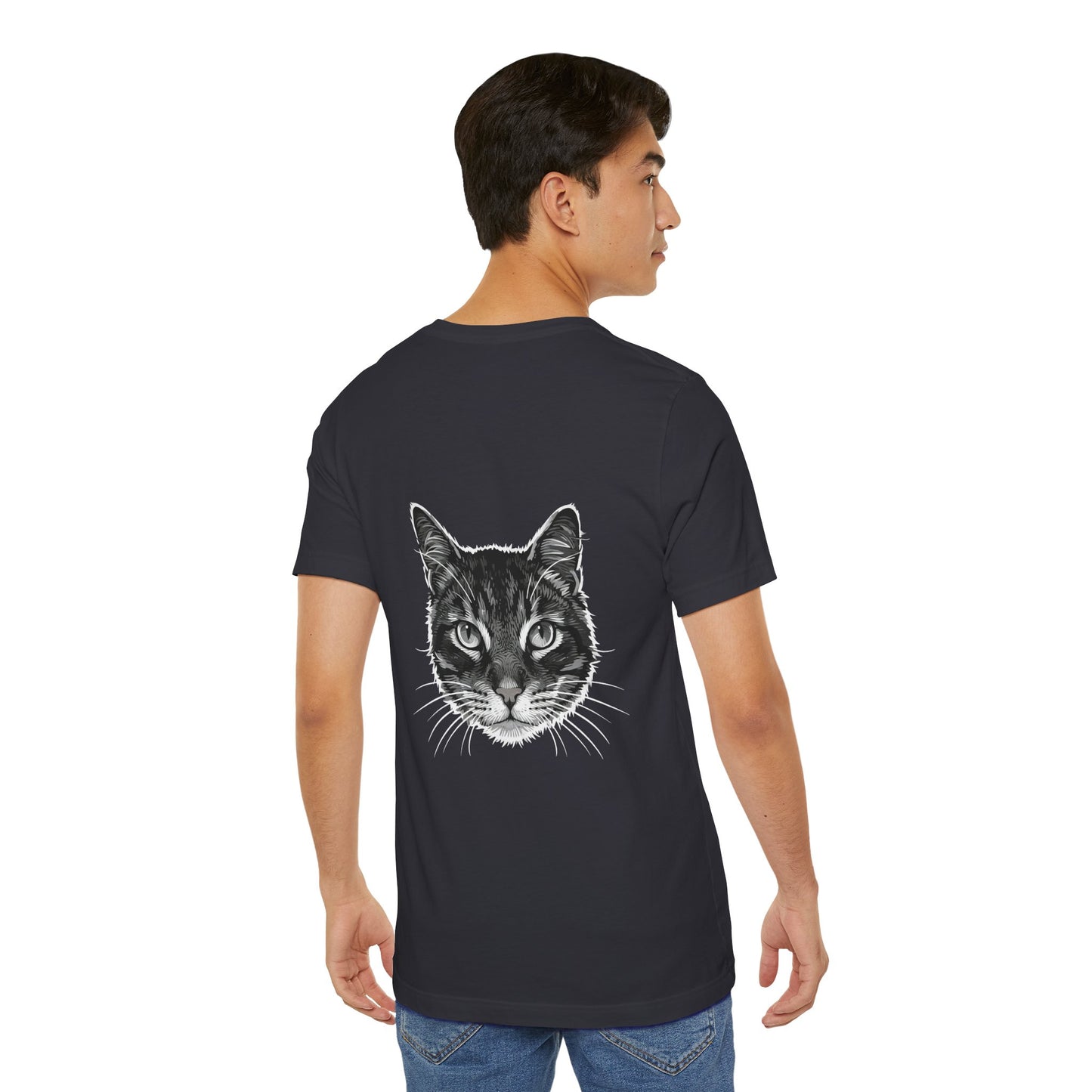 Cat Lover Unisex Tee Cat Head style 1, Perfect Gift for Pet Owners, Vintage Cat Design, Graphic T-shirt, Animal Lover, Casual Wear, Birthday Gift