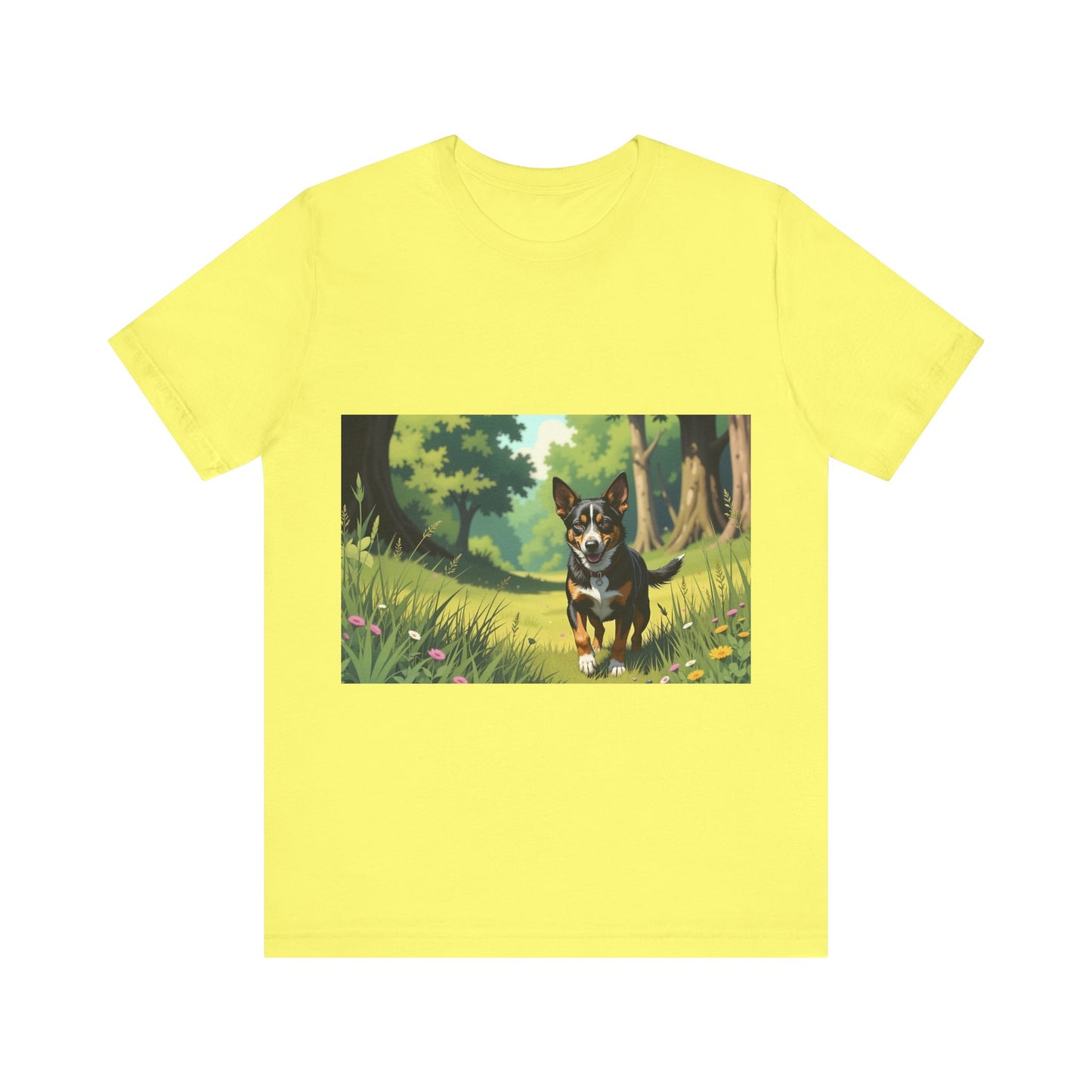Adorable Dog comic style 1 Unisex Soft Tee| Cute Dog Lover's Shirt, Animal Graphic T-Shirt, Pet Themed Gift, Casual Wear