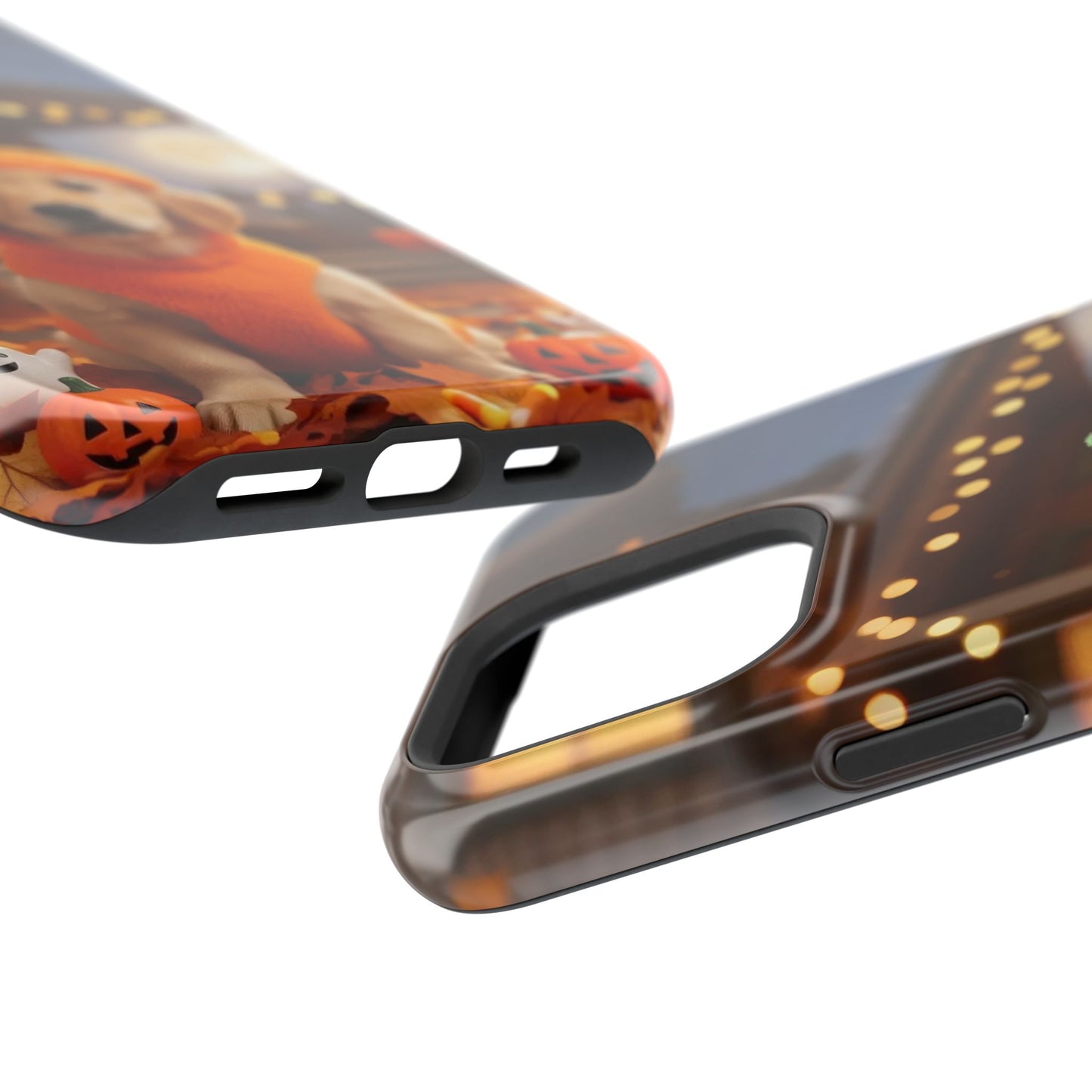 Halloween cute puppy photo style 3 Magnetic Impact-Resistant Phone Case, Cute Dog Design, Pet Owner Gift, Animal Lover Accessory, Birthday Gift for Dog Lovers