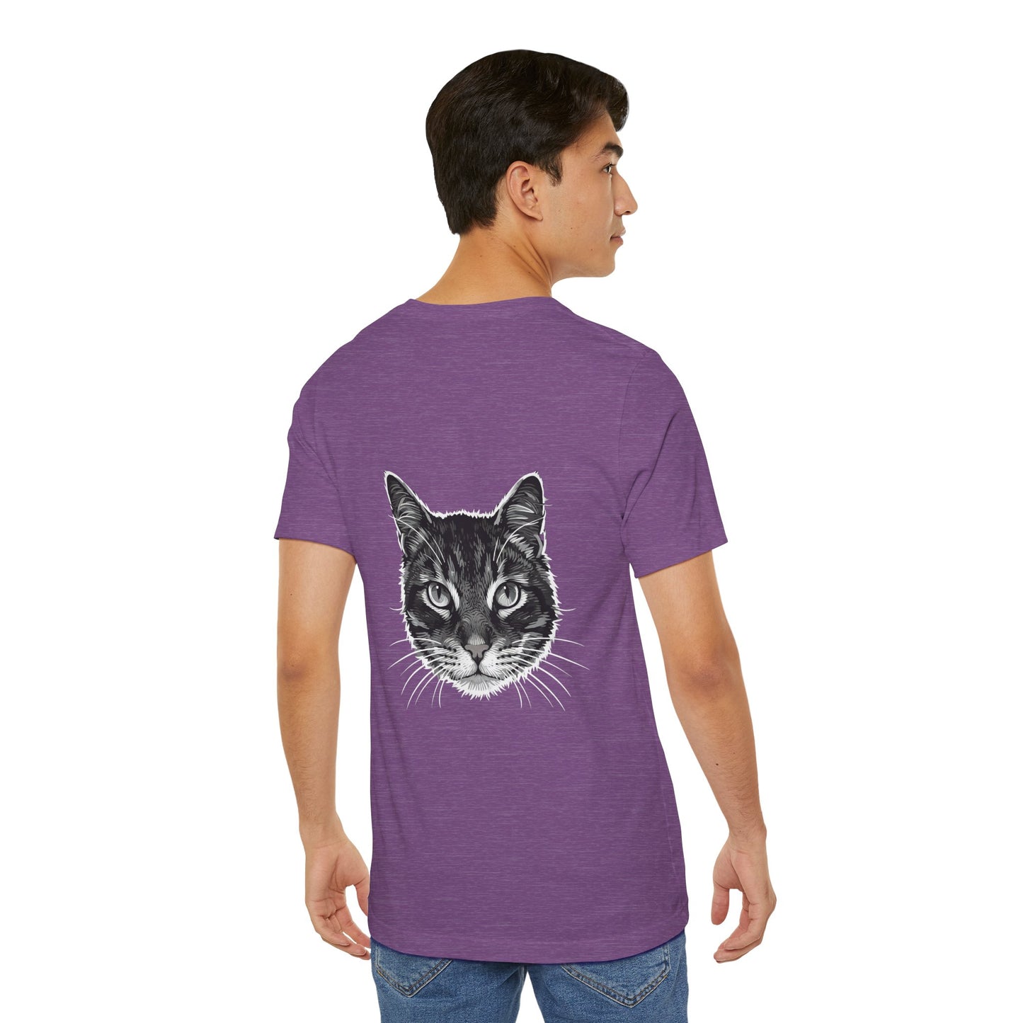 Cat Lover Unisex Tee Cat Head style 1, Perfect Gift for Pet Owners, Vintage Cat Design, Graphic T-shirt, Animal Lover, Casual Wear, Birthday Gift
