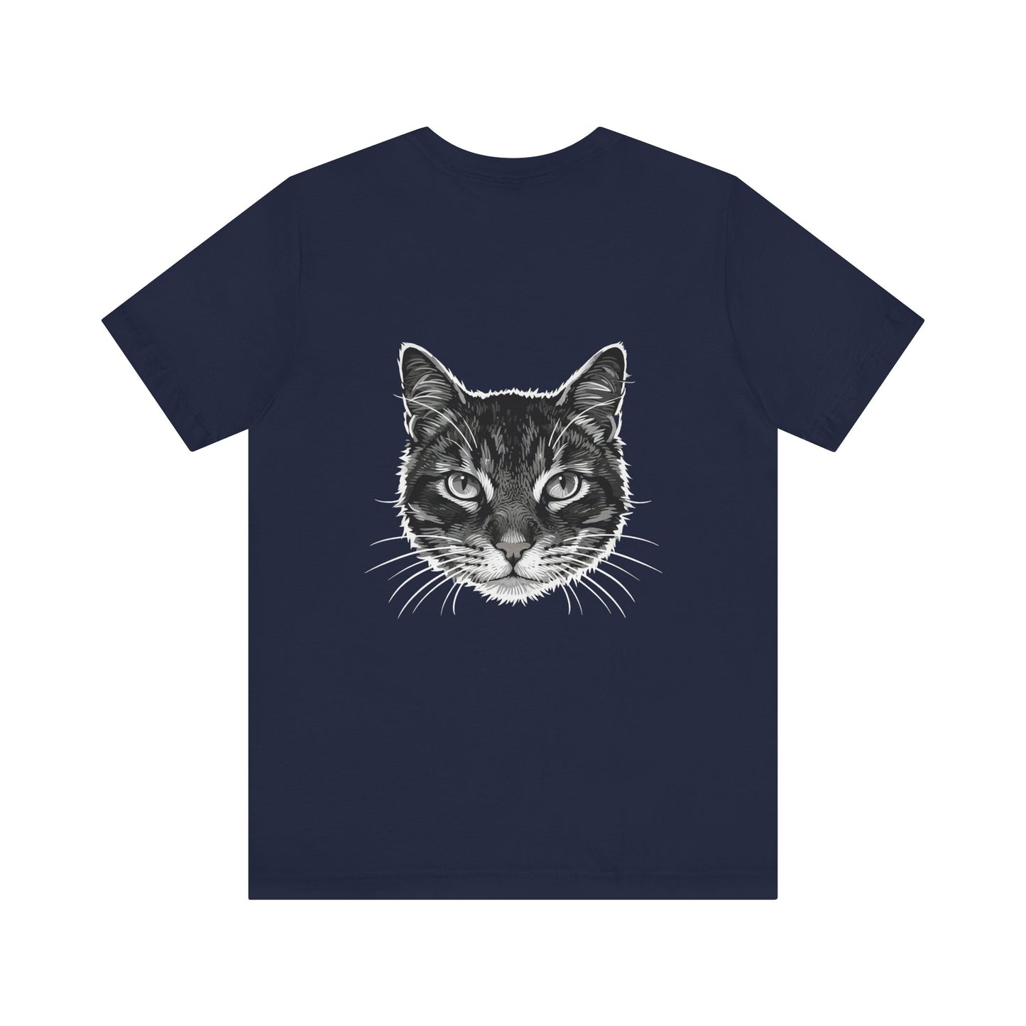 Cat Lover Unisex Tee Cat Head style 1, Perfect Gift for Pet Owners, Vintage Cat Design, Graphic T-shirt, Animal Lover, Casual Wear, Birthday Gift