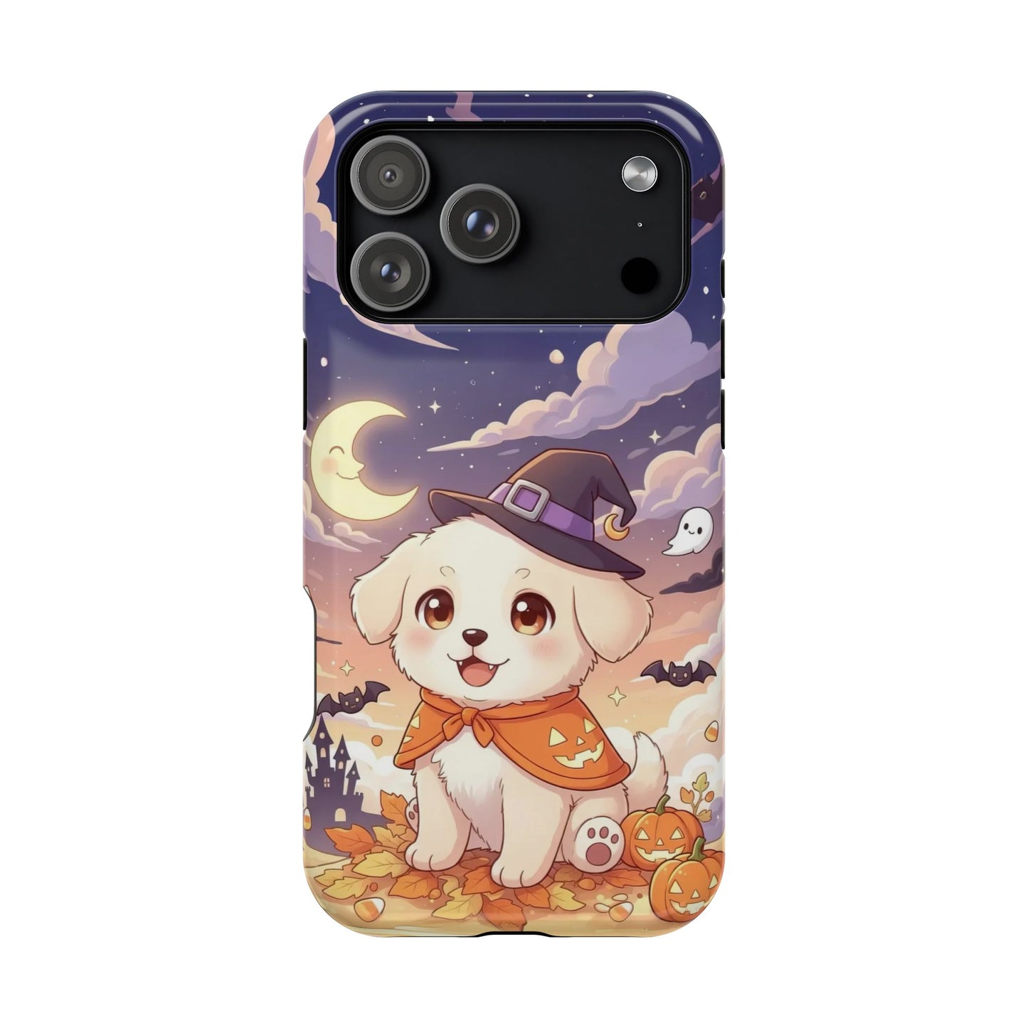 Halloween cute puppy anime style 2 Magnetic Impact-Resistant Phone Case, Cute Dog Design, Pet Owner Gift, Animal Lover Accessory, Birthday Gift for Dog Lovers
