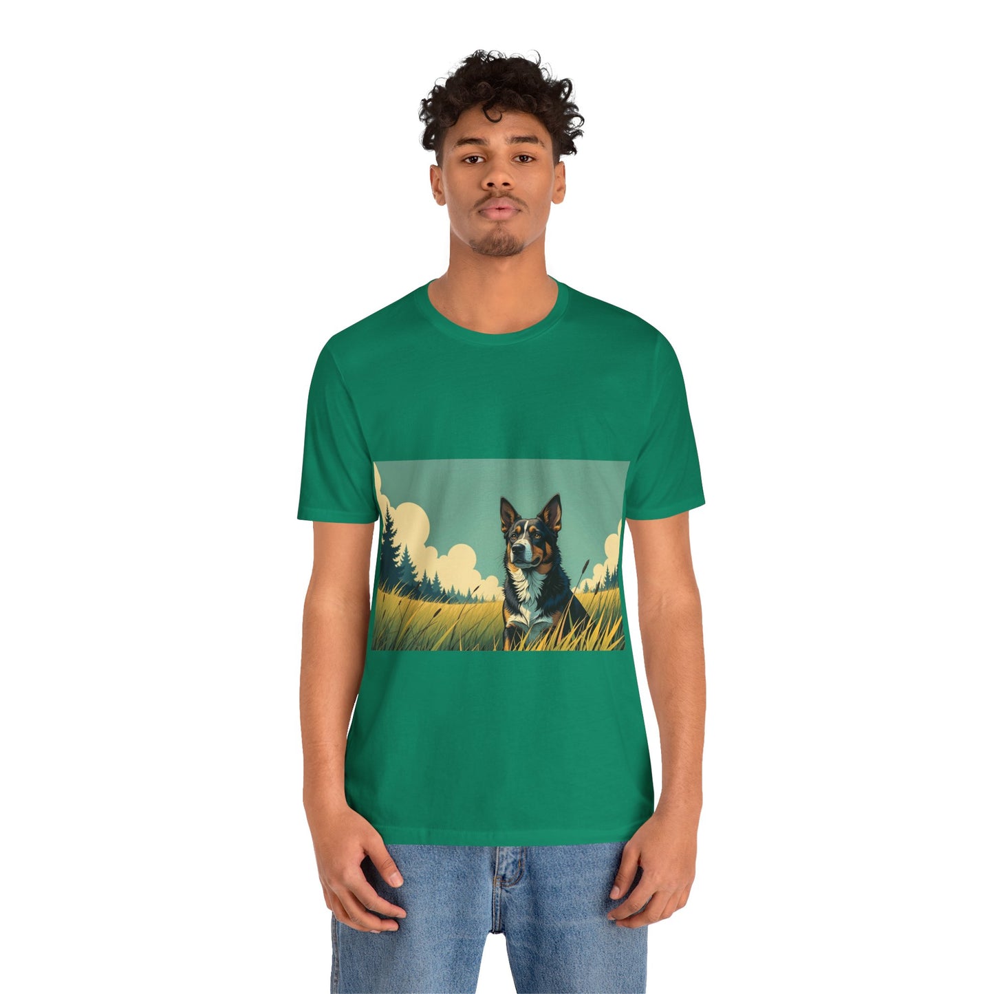 Adorable Dog comic style 3 Unisex Soft Tee| Cute Dog Lover's Shirt, Animal Graphic T-Shirt, Pet Themed Gift, Casual Wear