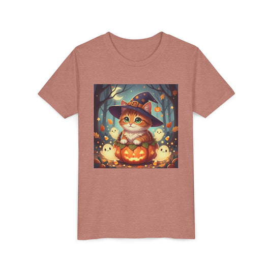 Halloween Cute Kitten Anime Unisex Youth Kid T-Shirt style 3