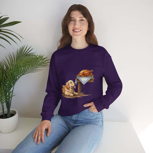 Watercolor Dog painting Unisex Crewneck Sweatshirt style 2