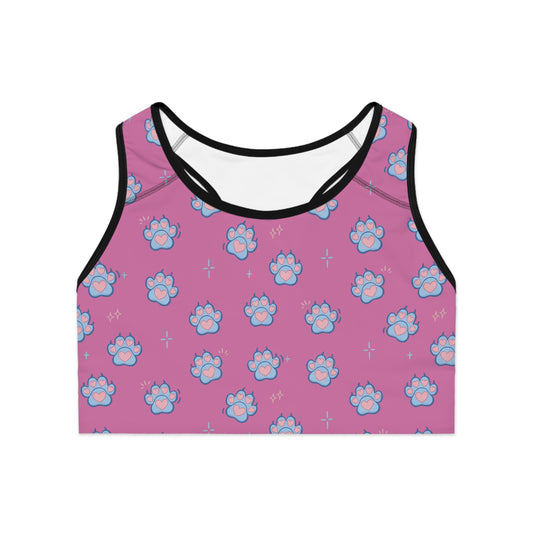 Dog Paw Print Women Fitness Activewear Sports Bra style 3