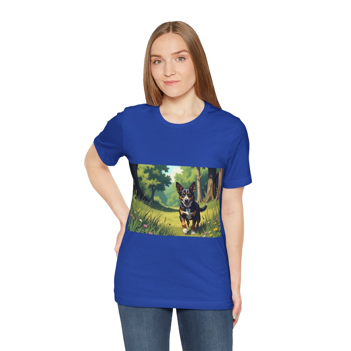 Adorable Dog comic style 1 Unisex Soft Tee| Cute Dog Lover's Shirt, Animal Graphic T-Shirt, Pet Themed Gift, Casual Wear