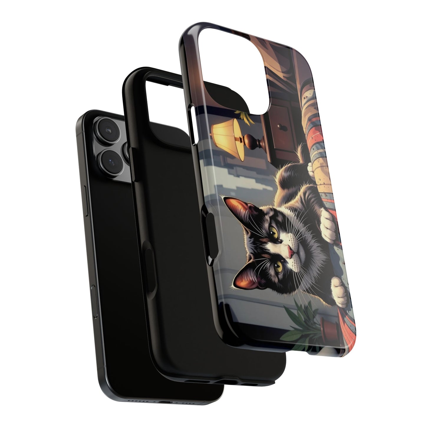Cat on the bed - Tough Phone Case for Apple iPhone & Samsung Galaxy, Cute Pet Accessories, Gift for Cat Lovers