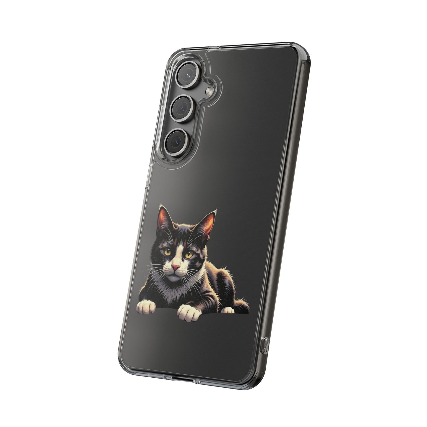Cat Lover Impact-Resistant Clear Phone Case, Pet Gift, Durable Cat Design, Cute Phone Cover, Unique Cat Art, Animal Lover Accessory