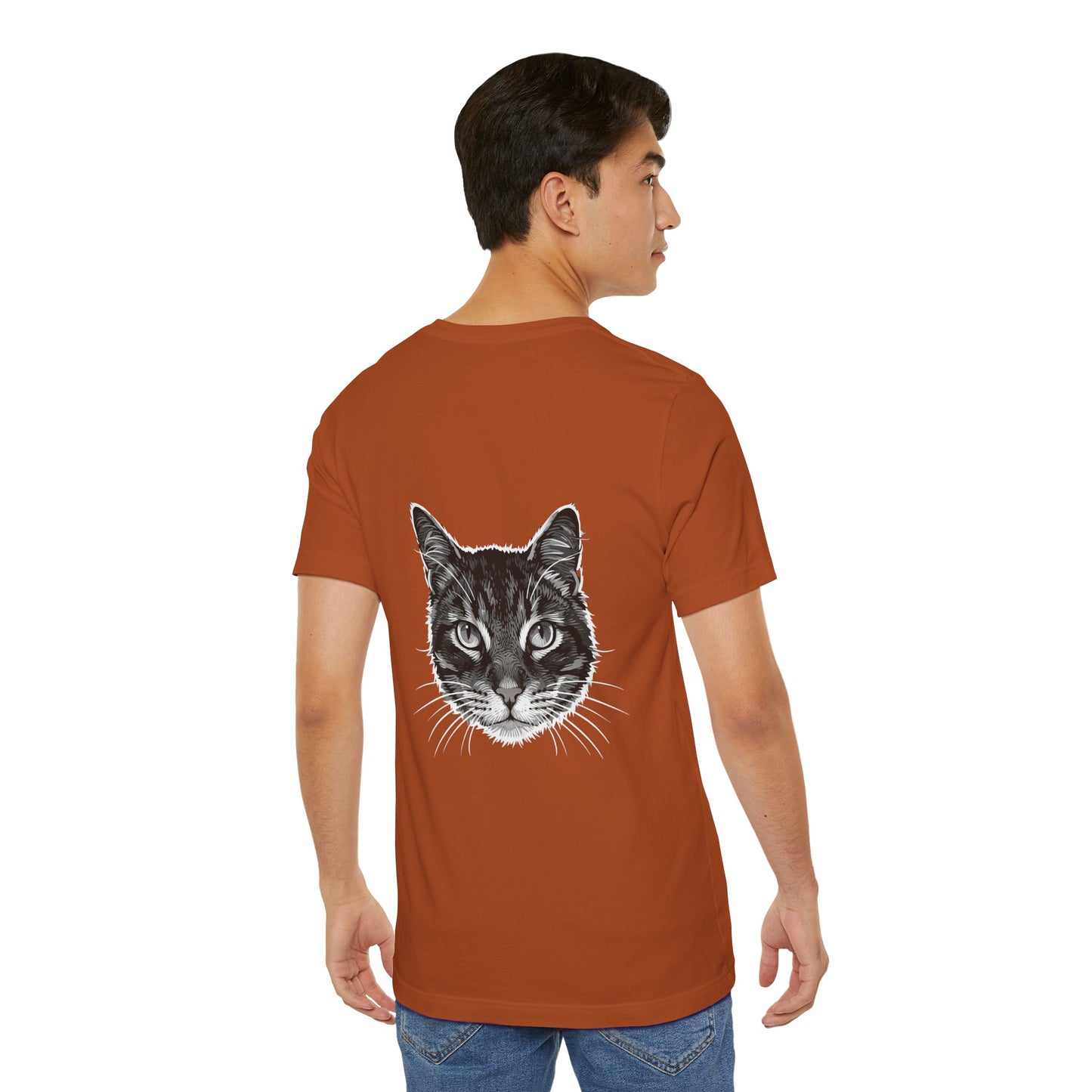 Cat Lover Unisex Tee Cat Head style 1, Perfect Gift for Pet Owners, Vintage Cat Design, Graphic T-shirt, Animal Lover, Casual Wear, Birthday Gift