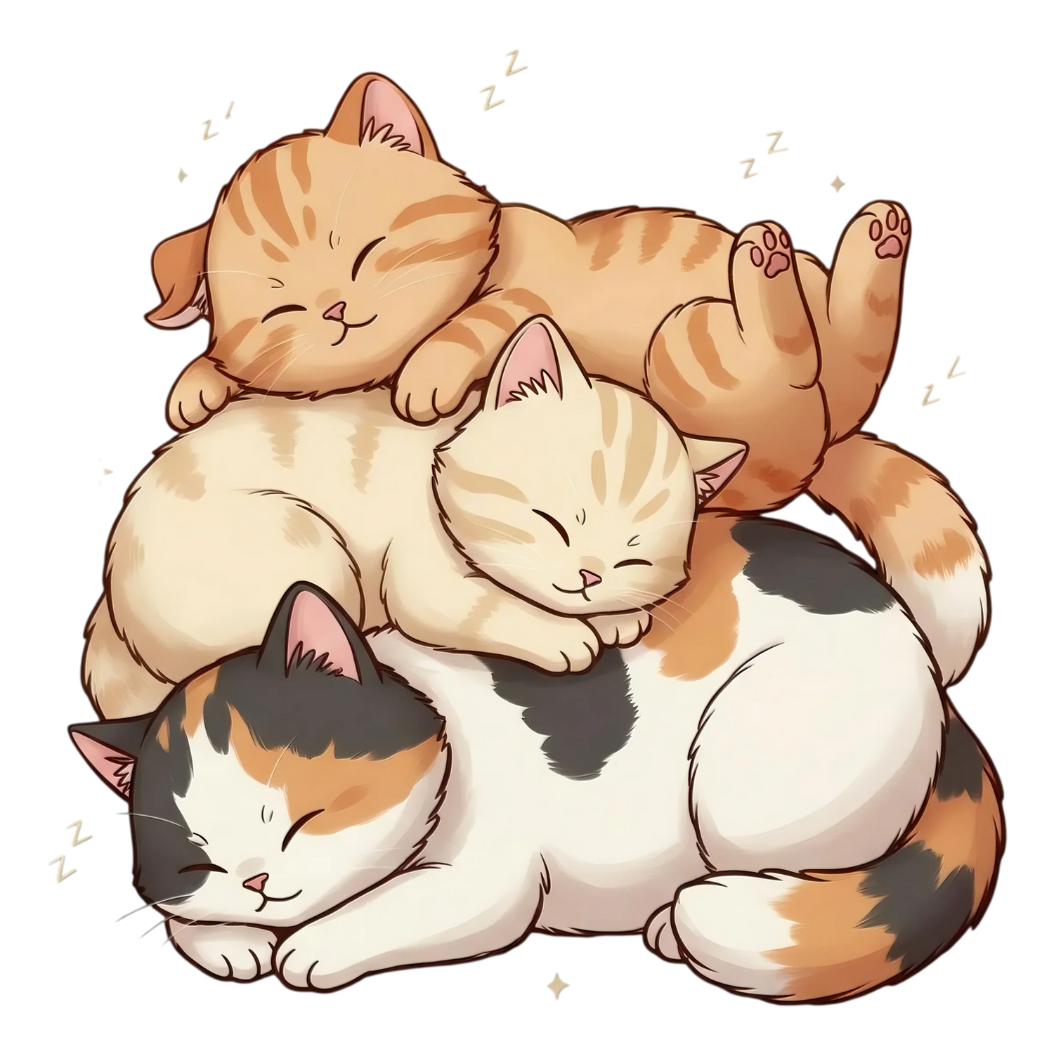 3 Cute Sleeping Cats