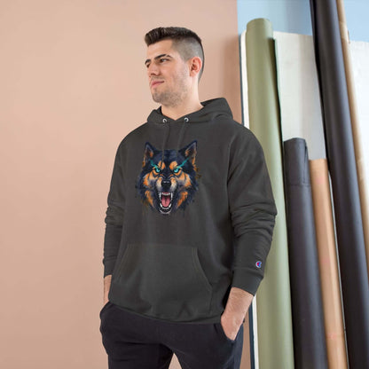 Angry Dog Men and Women Champion Hoodie style 1