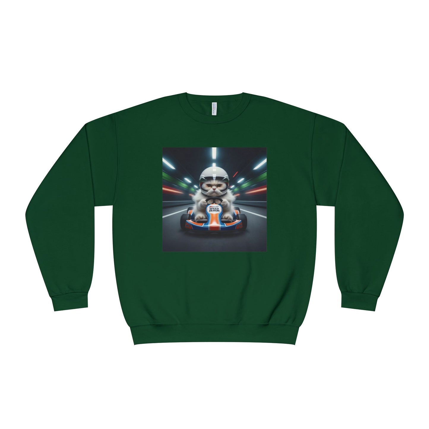 Go Kart Cat Unisex NuBlend Crewneck Sweatshirt style 2