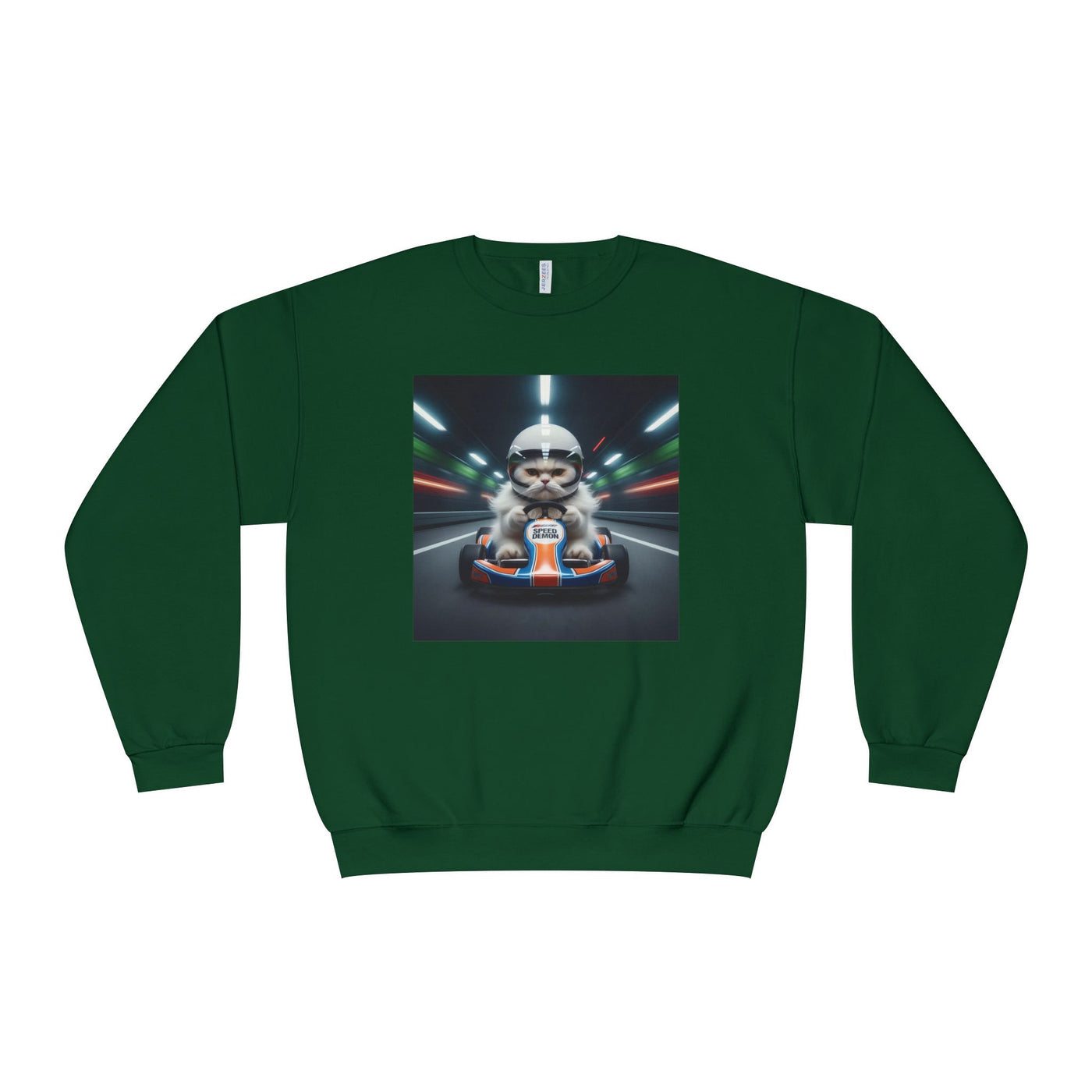 Go Kart Cat style 2 Unisex NuBlend® Crewneck Sweatshirt
