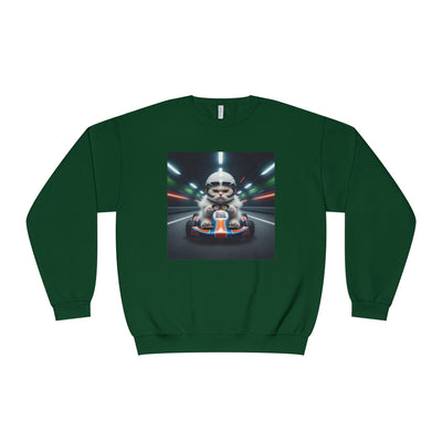 Go Kart Cat style 2 Unisex NuBlend® Crewneck Sweatshirt