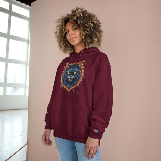 Mad Cat Men and Women Champion Hoodie style 2