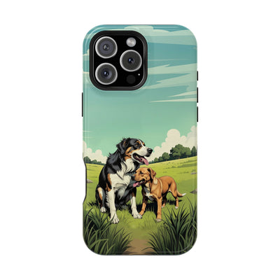 Dog Lovers' Magnetic Impact-Resistant Phone Case comic style 3, Cute Dog Design, Pet Owner Gift, Animal Lover Accessory, Birthday Gift for Dog Lovers