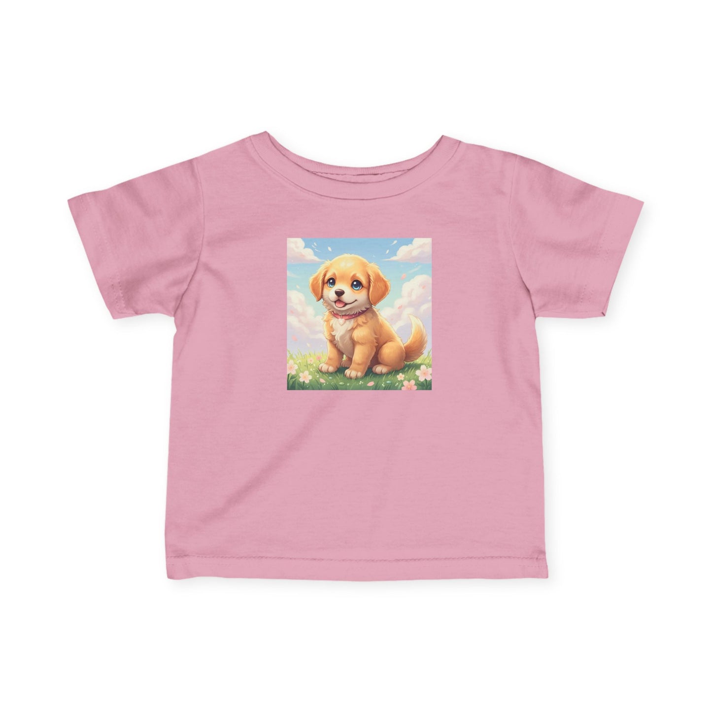Cute Puppy Infant Baby Fine Jersey T-Shirt style 1