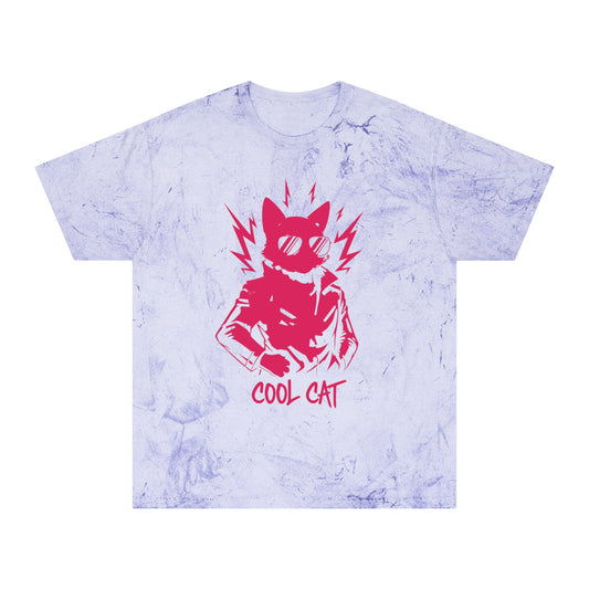 Cool Cat Unique Style Graphic Unisex T-Shirt Red