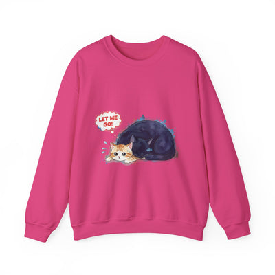 Watercolor painting style 1 Men & Women Cute Cat Pile Crewneck Sweatshirt