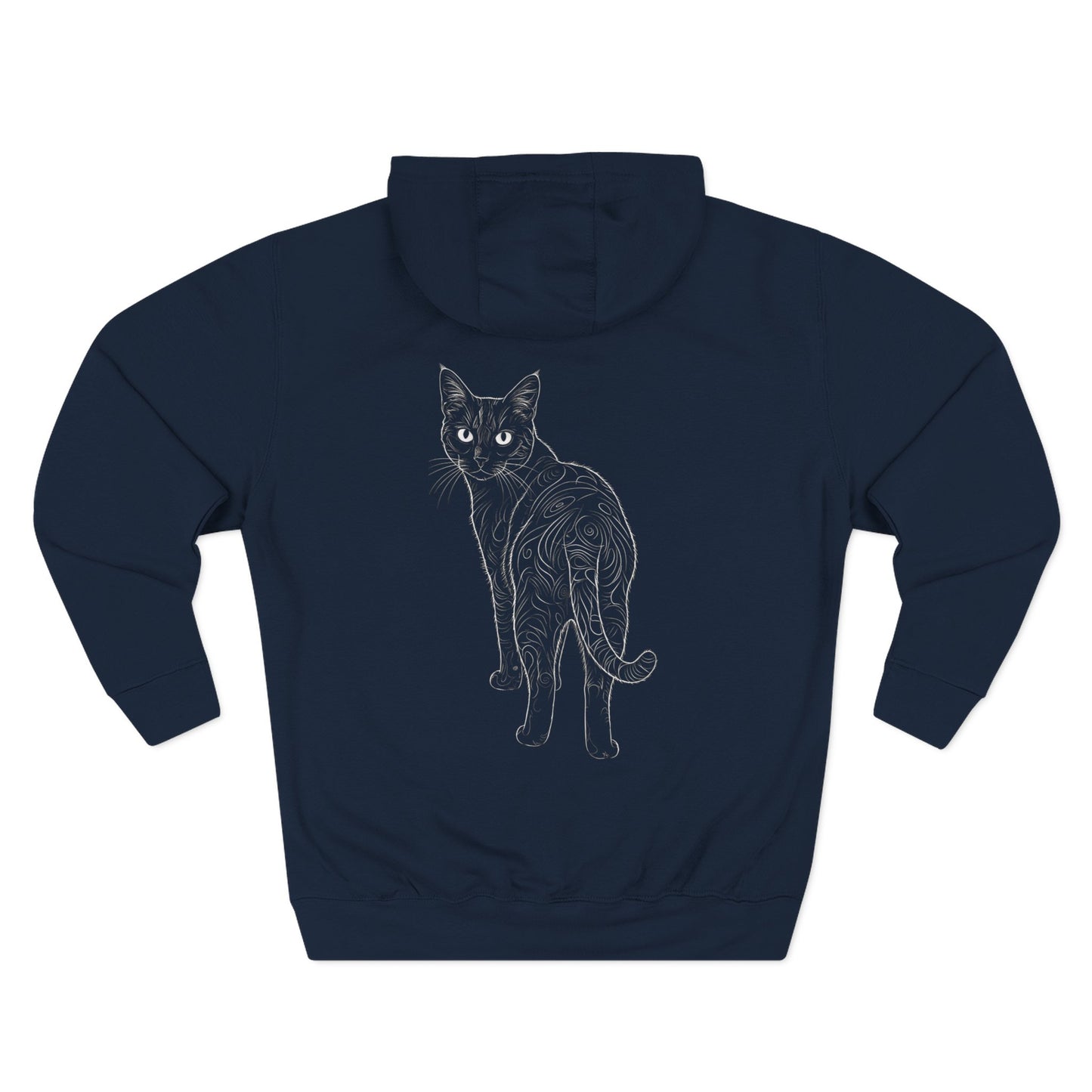 Cat-Inspired Cozy Comfort Unisex Fleece Hoodie style 1