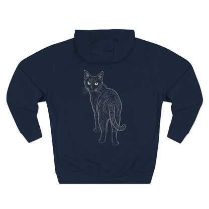Cat-Inspired Cozy Comfort Unisex Fleece Hoodie style 1