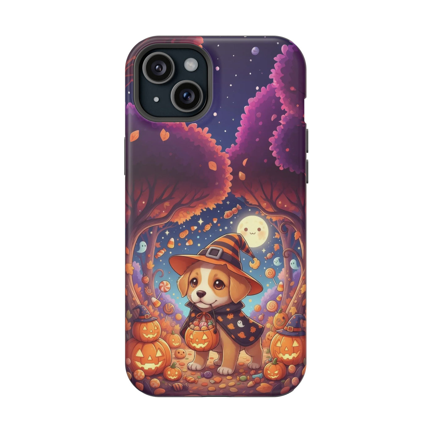 Halloween cute puppy anime style 1 Magnetic Impact-Resistant Phone Case, Cute Dog Design, Pet Owner Gift, Animal Lover Accessory, Birthday Gift for Dog Lovers