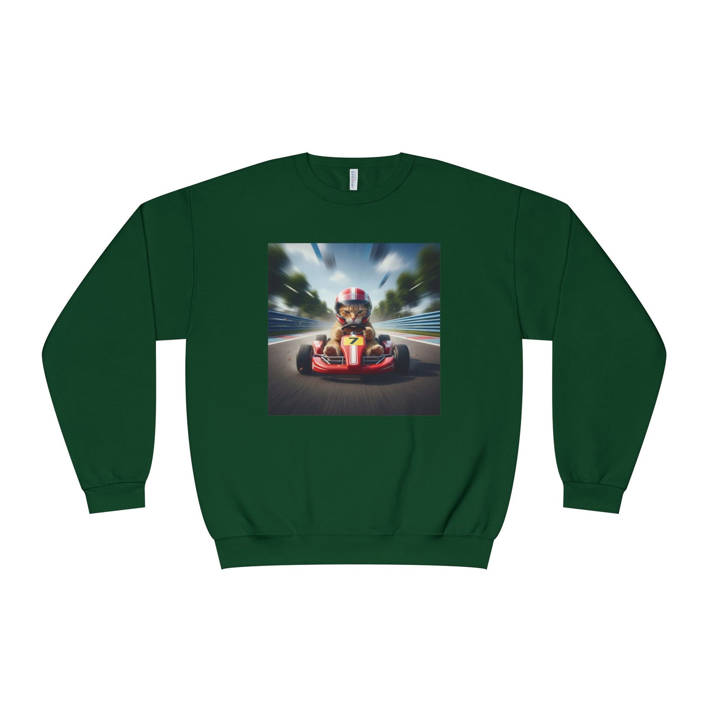 Go Kart Cat Unisex NuBlend Crewneck Sweatshirt style 3