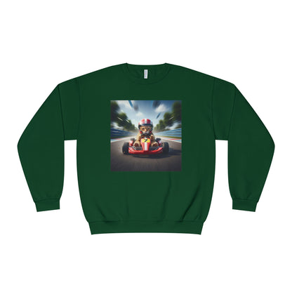 Go Kart Cat Unisex NuBlend Crewneck Sweatshirt style 3